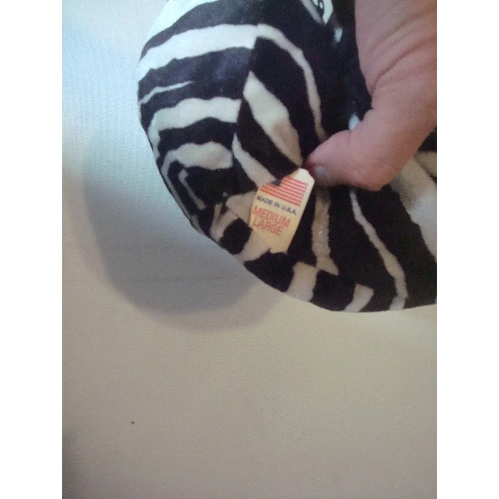 ZEBRA 80S 90S RARE USA MADE   BEACH HAT CAP VINTAGE DEADSTOCK R2